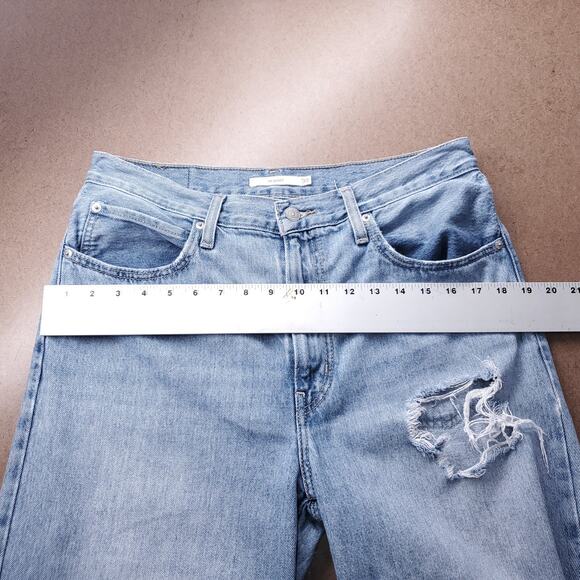 Levi's 94 Baggy Jeans Women 30 Blue Mid Rise Zip Fly Grunge Streetwear Denim - Picture 6 of 13